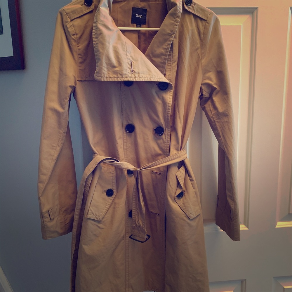 Tan GAP trench coat